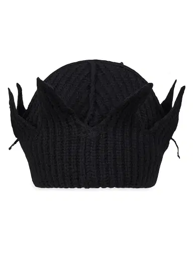 Charles Jeffrey Loverboy Men's Clash Of Clans x Chunky Crown Beanie - Black | Thumbnail 2 Charles Jeffrey Loverboy Men's Clash Of Clans x Chunky Crown Beanie - Black | Thumbnail 2