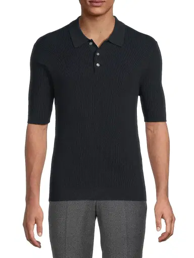 Reiss Men's Henley Polo Shirt | Thumbnail 3 Reiss Men's Henley Polo Shirt | Thumbnail 3