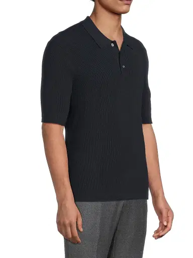 Reiss Men's Henley Polo Shirt | Thumbnail 4 Reiss Men's Henley Polo Shirt | Thumbnail 4