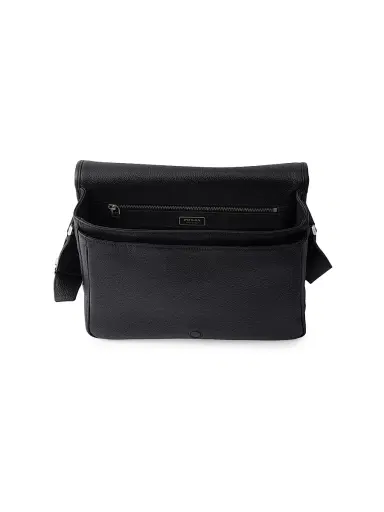 Prada Men's Leather Shoulder Bag - Black | Thumbnail 5 Prada Men's Leather Shoulder Bag - Black | Thumbnail 5