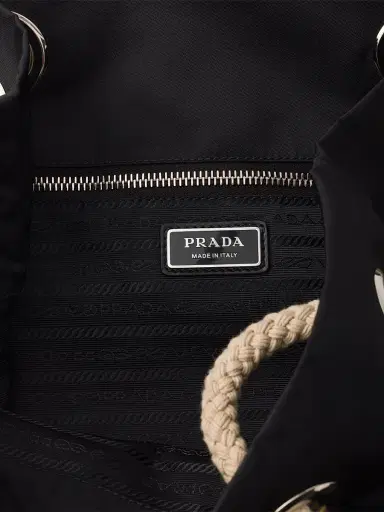 Prada Men's Mariner Re-Nylon Tote Bag - Black | Thumbnail 6 Prada Men's Mariner Re-Nylon Tote Bag - Black | Thumbnail 6