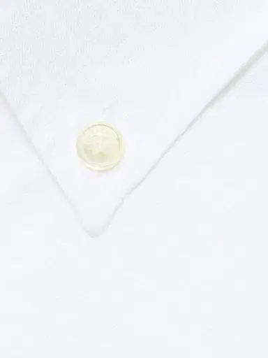Ferragamo Men's Monogram Cotton Button-Down Oxford Shirt - White - Size 15.75 | Thumbnail 7 Ferragamo Men's Monogram Cotton Button-Down Oxford Shirt - White - Size 15.75 | Thumbnail 7