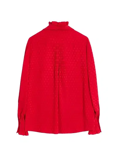 Valentino Garavani Women's Crepe De Chine Shirt with Cour De Coeur Print - Paris - Size 2 | Thumbnail 2 Valentino Garavani Women's Crepe De Chine Shirt with Cour De Coeur Print - Paris - Size 2 | Thumbnail 2