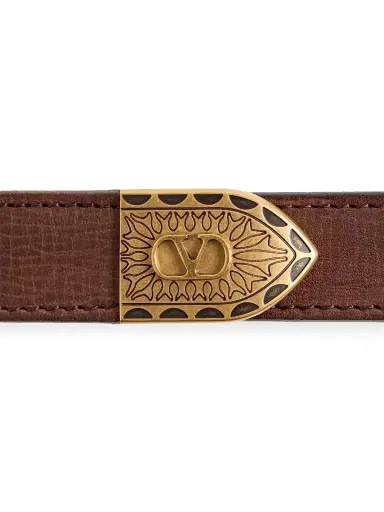 Valentino Garavani Women's VLogo Signature Calfskin Belt 20MM | Thumbnail 4 Valentino Garavani Women's VLogo Signature Calfskin Belt 20MM | Thumbnail 4