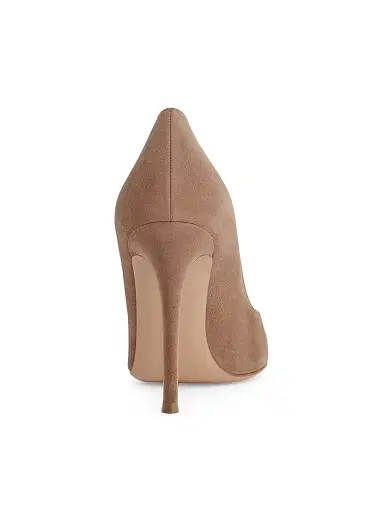 Gianvito Rossi Women's 105MM Suede Stiletto-Heel Pumps - Praline | Thumbnail 3 Gianvito Rossi Women's 105MM Suede Stiletto-Heel Pumps - Praline | Thumbnail 3