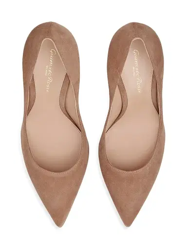 Gianvito Rossi Women's 105MM Suede Stiletto-Heel Pumps - Praline | Thumbnail 4 Gianvito Rossi Women's 105MM Suede Stiletto-Heel Pumps - Praline | Thumbnail 4