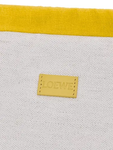 LOEWE Women's x Paula's Ibiza Logo Drawstring Pouch - Yellow | Thumbnail 4 LOEWE Women's x Paula's Ibiza Logo Drawstring Pouch - Yellow | Thumbnail 4