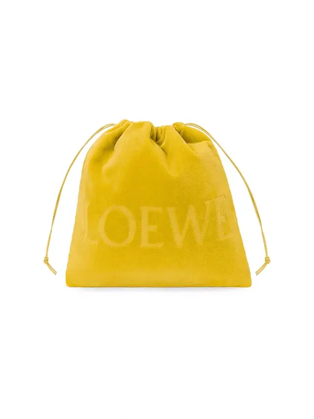Women's x Paula's Ibiza Logo Drawstring Pouch - Yellow Women's x Paula's Ibiza Logo Drawstring Pouch - Yellow
