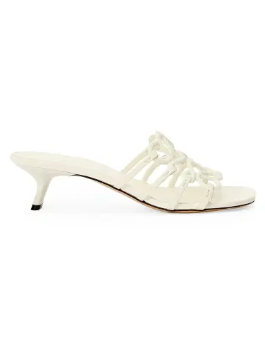 Loewe Women's x Paula's Ibiza Petal Anagram 45MM Sandals - Anthurium White - Size 5 | Thumbnail 6 Loewe Women's x Paula's Ibiza Petal Anagram 45MM Sandals - Anthurium White - Size 5 | Thumbnail 6