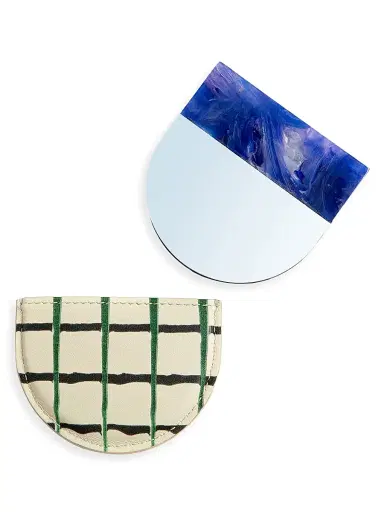 Dries Van Noten Half-Moon Mirror & Leather Case | Thumbnail 2 Dries Van Noten Half-Moon Mirror & Leather Case | Thumbnail 2
