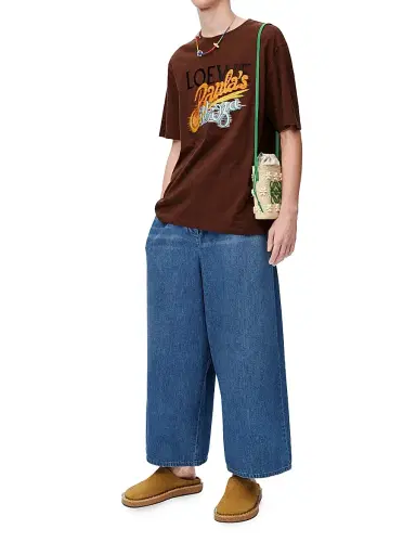 LOEWE Men's x Paula's Ibiza Paula Logo Loose-Fit T-Shirt - Brown Multicolor | Thumbnail 2 LOEWE Men's x Paula's Ibiza Paula Logo Loose-Fit T-Shirt - Brown Multicolor | Thumbnail 2