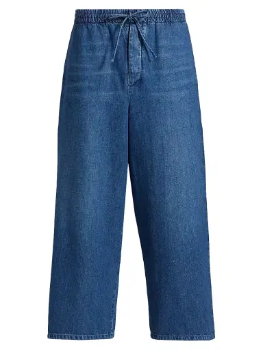 Loewe Men's x Paula's Ibiza Drawstring Cropped Jeans - Light Blue - Size Large | Thumbnail 1 Loewe Men's x Paula's Ibiza Drawstring Cropped Jeans - Light Blue - Size Large | Thumbnail 1