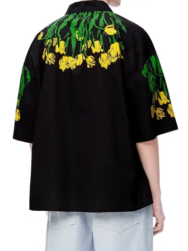 Loewe Men's x Paula's Ibiza Tulip Short-Sleeve Shirt - Black - Size 34 | Thumbnail 4 Loewe Men's x Paula's Ibiza Tulip Short-Sleeve Shirt - Black - Size 34 | Thumbnail 4