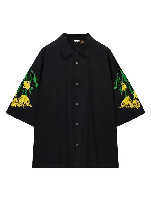 Men's x Paula's Ibiza Tulip Short-Sleeve Shirt - Black Men's x Paula's Ibiza Tulip Short-Sleeve Shirt - Black