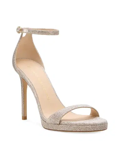 Stuart Weitzman Women's Nudist 100MM Stiletto Platform Sandals - Poudre | Thumbnail 2 Stuart Weitzman Women's Nudist 100MM Stiletto Platform Sandals - Poudre | Thumbnail 2