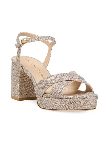 Stuart Weitzman Women's Dayna 80MM Platform Sandals - Poudre | Thumbnail 2 Stuart Weitzman Women's Dayna 80MM Platform Sandals - Poudre | Thumbnail 2