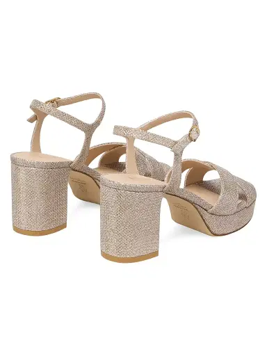 Stuart Weitzman Women's Dayna 80MM Platform Sandals - Poudre | Thumbnail 3 Stuart Weitzman Women's Dayna 80MM Platform Sandals - Poudre | Thumbnail 3