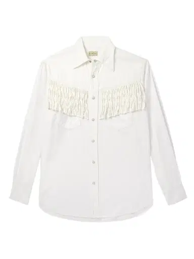 KAPITAL Husky Fringed Denim Western Shirt - Men | Thumbnail 1 KAPITAL Husky Fringed Denim Western Shirt - Men | Thumbnail 1