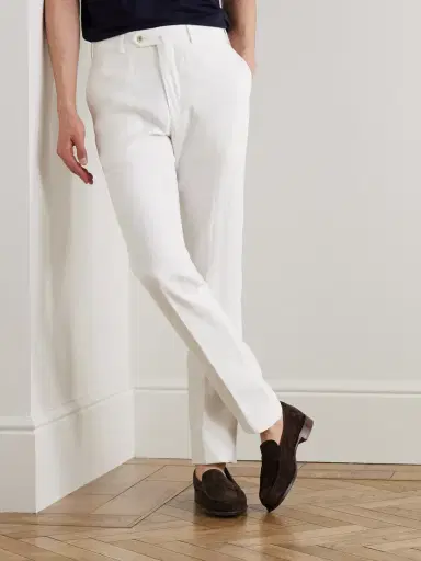 Loro Piana Carlo Straight-Leg Linen Trousers - Men | Thumbnail 3 Loro Piana Carlo Straight-Leg Linen Trousers - Men | Thumbnail 3