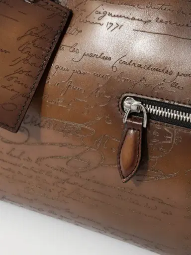 Berluti Jour Off Scritto Venezia Leather Weekend Bag - Men | Thumbnail 4 Berluti Jour Off Scritto Venezia Leather Weekend Bag - Men | Thumbnail 4