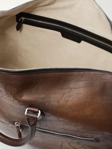 Berluti Jour Off Scritto Venezia Leather Weekend Bag - Men | Thumbnail 5 Berluti Jour Off Scritto Venezia Leather Weekend Bag - Men | Thumbnail 5