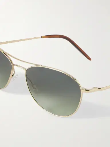 Oliver Peoples Aero II Aviator-Style Gold-Tone Sunglasses - Men | Thumbnail 3 Oliver Peoples Aero II Aviator-Style Gold-Tone Sunglasses - Men | Thumbnail 3