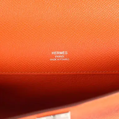HERMÈS Pre-owned Hermes Kelly Cut Feu Epsom Palladium Hardware | Thumbnail 8 HERMÈS Pre-owned Hermes Kelly Cut Feu Epsom Palladium Hardware | Thumbnail 8