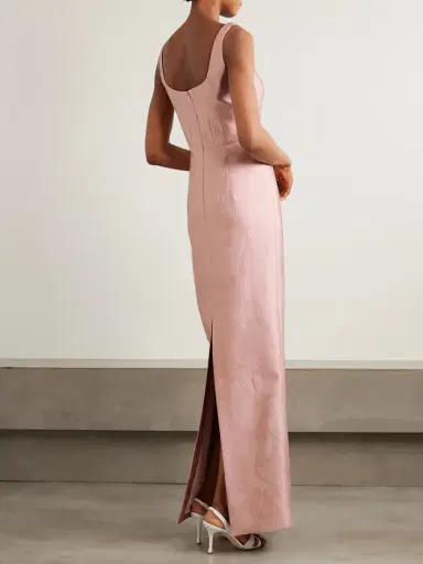 Emilia Wickstead Megara Paneled Cloqué Maxi Dress | Thumbnail 3 Emilia Wickstead Megara Paneled Cloqué Maxi Dress | Thumbnail 3