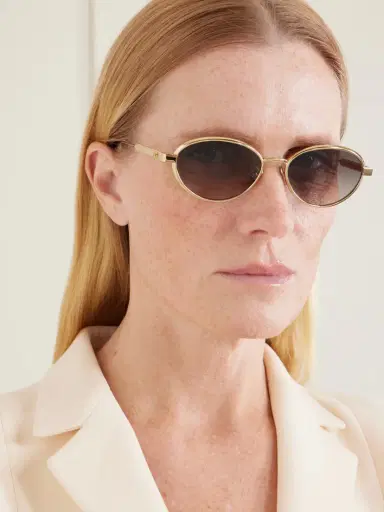 DIOR Eyewear Diorcannage R1u Oval-frame Gold-tone Sunglasses | Thumbnail 2 DIOR Eyewear Diorcannage R1u Oval-frame Gold-tone Sunglasses | Thumbnail 2