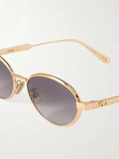 DIOR Eyewear Diorcannage R1u Oval-frame Gold-tone Sunglasses | Thumbnail 4 DIOR Eyewear Diorcannage R1u Oval-frame Gold-tone Sunglasses | Thumbnail 4
