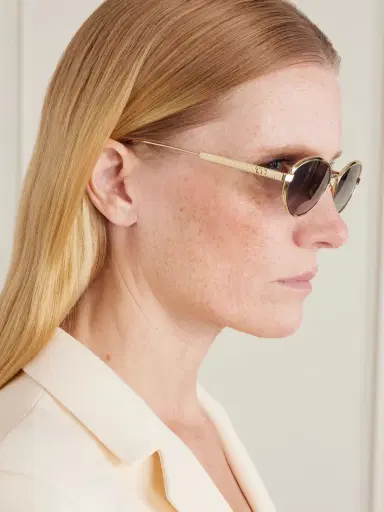 DIOR Eyewear Diorcannage R1u Oval-frame Gold-tone Sunglasses | Thumbnail 5 DIOR Eyewear Diorcannage R1u Oval-frame Gold-tone Sunglasses | Thumbnail 5