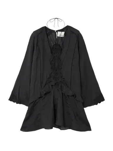 Isabel Marant Liya Lace-trimmed Embroidered Ramie Mini Dress | Thumbnail 1 Isabel Marant Liya Lace-trimmed Embroidered Ramie Mini Dress | Thumbnail 1