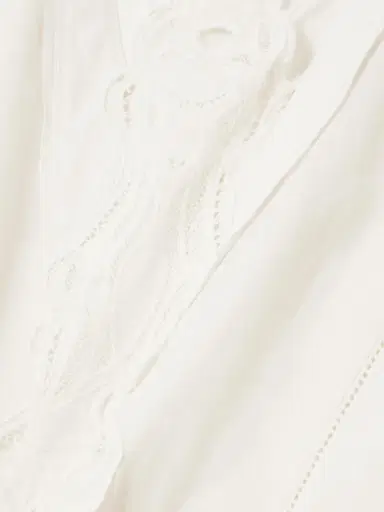 Isabel Marant Liya Lace-trimmed Embroidered Ramie Mini Dress | Thumbnail 4 Isabel Marant Liya Lace-trimmed Embroidered Ramie Mini Dress | Thumbnail 4