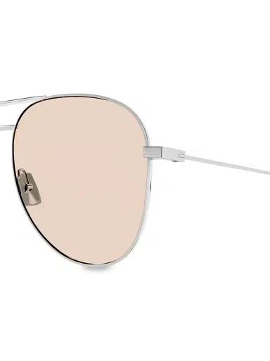 Saint Laurent Men's Classic 11 59MM Pilot Metal Sunglasses - Silver Yellow | Thumbnail 3 Saint Laurent Men's Classic 11 59MM Pilot Metal Sunglasses - Silver Yellow | Thumbnail 3