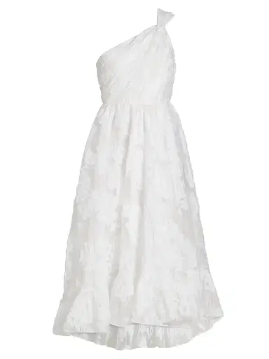 Cinq à Sept Women's Asilia Paper Floral Organza Midi-Dress - White | Thumbnail 1 Cinq à Sept Women's Asilia Paper Floral Organza Midi-Dress - White | Thumbnail 1