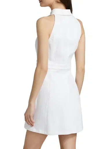 Cinq à Sept Women's Lillian Cotton-Blend Sleeveless Minidress - White | Thumbnail 5 Cinq à Sept Women's Lillian Cotton-Blend Sleeveless Minidress - White | Thumbnail 5
