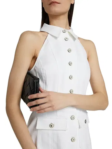Cinq à Sept Women's Lillian Cotton-Blend Sleeveless Minidress - White | Thumbnail 6 Cinq à Sept Women's Lillian Cotton-Blend Sleeveless Minidress - White | Thumbnail 6