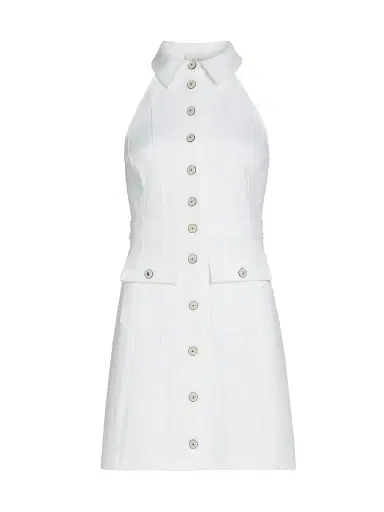 Cinq à Sept Women's Lillian Cotton-Blend Sleeveless Minidress - White | Thumbnail 1 Cinq à Sept Women's Lillian Cotton-Blend Sleeveless Minidress - White | Thumbnail 1
