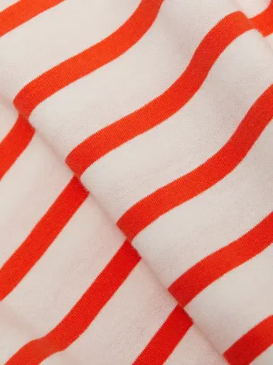 Cinq à Sept Women's Mahlia Striped Tie-Waist Minidress - Cherry Tomato | Thumbnail 7 Cinq à Sept Women's Mahlia Striped Tie-Waist Minidress - Cherry Tomato | Thumbnail 7