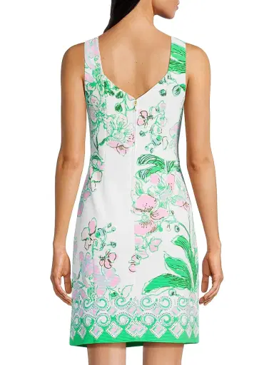 Lilly Pulitzer Women's Del Rey Orchids on the Avenue Shift Dress | Thumbnail 5 Lilly Pulitzer Women's Del Rey Orchids on the Avenue Shift Dress | Thumbnail 5