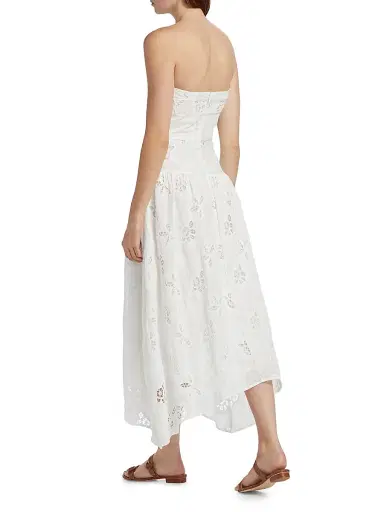 Ramy Brook Women's Blanca Flower Strapless Midi-Dress - White Flower | Thumbnail 5 Ramy Brook Women's Blanca Flower Strapless Midi-Dress - White Flower | Thumbnail 5