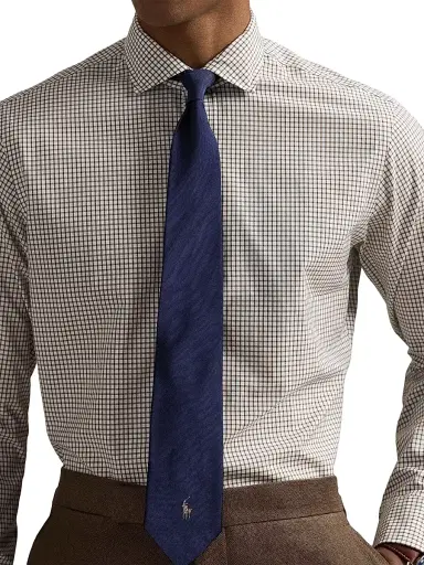 Polo Ralph Lauren Men's Glen Plaid Cotton Poplin Button-Front Shirt - White Fall Brown | Thumbnail 5 Polo Ralph Lauren Men's Glen Plaid Cotton Poplin Button-Front Shirt - White Fall Brown | Thumbnail 5
