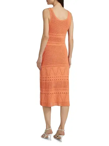 Kobi Halperin Women's Emerson Knit Midi-Dress - Coral | Thumbnail 5 Kobi Halperin Women's Emerson Knit Midi-Dress - Coral | Thumbnail 5