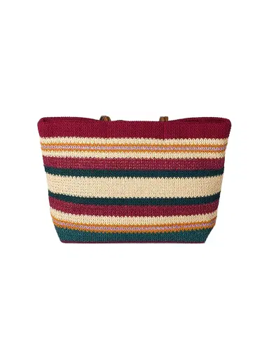 Miu Miu Women's Raffia-Effect Woven Shoulder Bag - Dark Red | Thumbnail 3 Miu Miu Women's Raffia-Effect Woven Shoulder Bag - Dark Red | Thumbnail 3