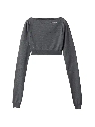 Miu Miu Women's Wool Boatneck Sweater - Grey - Size 6 | Thumbnail 1 Miu Miu Women's Wool Boatneck Sweater - Grey - Size 6 | Thumbnail 1
