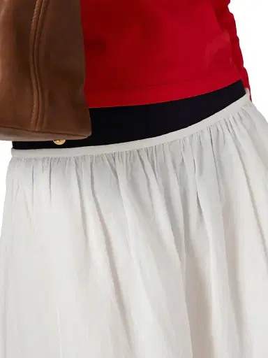 Miu Miu Women's Slubbed Poplin Skirt - White - Size 4 | Thumbnail 4 Miu Miu Women's Slubbed Poplin Skirt - White - Size 4 | Thumbnail 4