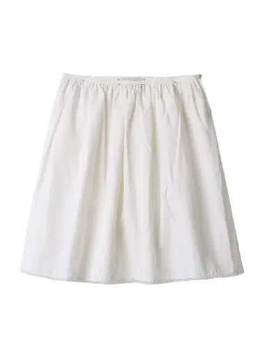 Miu Miu Women's Slubbed Poplin Skirt - White - Size 4 | Thumbnail 1 Miu Miu Women's Slubbed Poplin Skirt - White - Size 4 | Thumbnail 1