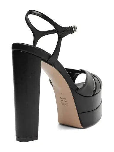Schutz Women's Keefa High Leather Pumps - Black | Thumbnail 3 Schutz Women's Keefa High Leather Pumps - Black | Thumbnail 3