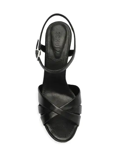 Schutz Women's Keefa High Leather Pumps - Black | Thumbnail 4 Schutz Women's Keefa High Leather Pumps - Black | Thumbnail 4