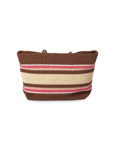 Miu Miu Women's Raffia-Effect Woven Shoulder Bag - Brown Pink | Thumbnail 3 Miu Miu Women's Raffia-Effect Woven Shoulder Bag - Brown Pink | Thumbnail 3